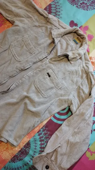 Camisa Jack & Jones Beige/Gris talla XS adolescent