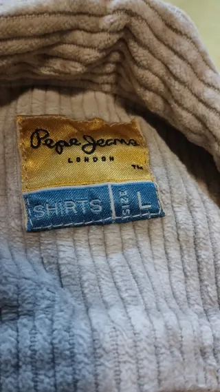 Camisa Jack & Jones Beige/Gris talla XS adolescent