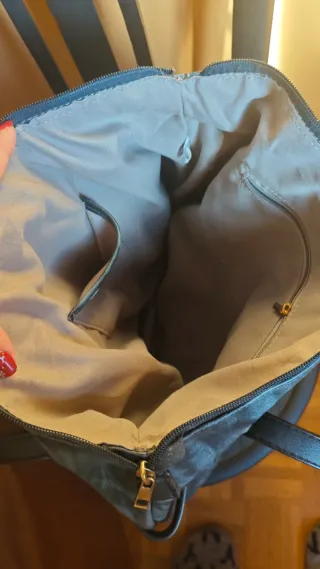 Bolso Maxi Azul y Negro