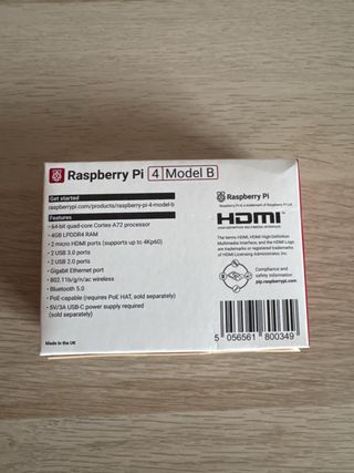 Raspberry Pi 4 4GB RAM Nueva Caja