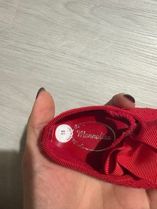 Ballerine Monnalisa rosse con fiocco