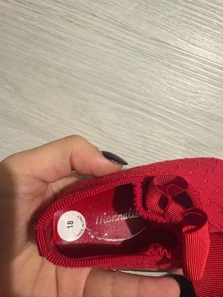 Ballerine Monnalisa rosse con fiocco