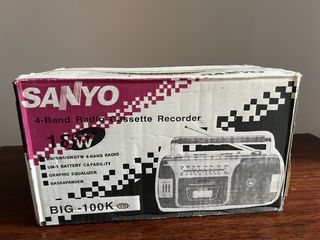 Nuevo! Radio Cassette Sanyo BIG-100K 4 Bandas