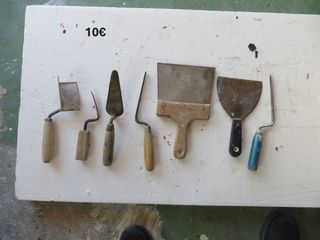 Lote 6 paletas y espátulas yeso