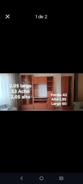 Mueble de salón modular madera