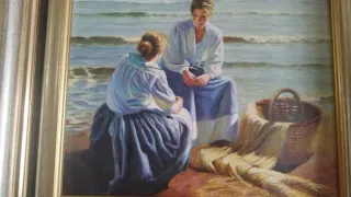 Cuadro antiguo pintado a mano