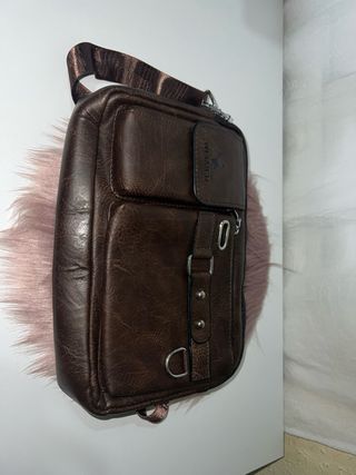 Bolso bandolera WEIXIER hombre marrón