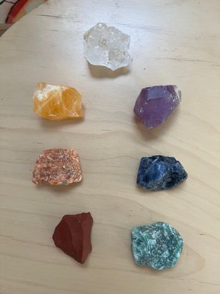 Set 7 Piedras Chakras meditación,terapia energetic