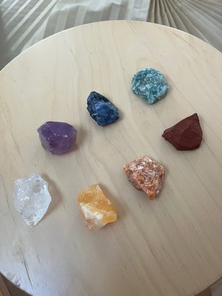 Set 7 Piedras Chakras meditación,terapia energetic