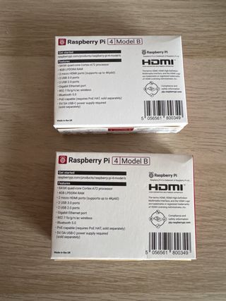 Pack 2 Raspberry Pi 4 4GB Nuevas