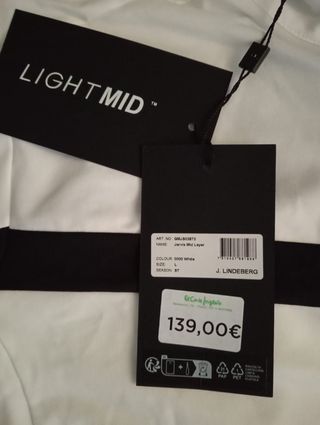 Chaqueta J. LINDEBERG Jarvis Mid Layer Talla L