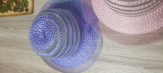 Lote 4 sombreros de paja ala ancha