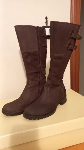 Stivali Marina Seval vera pelle marrone