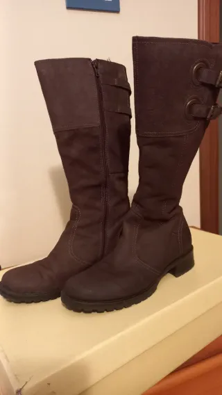 Stivali Marina Seval vera pelle marrone