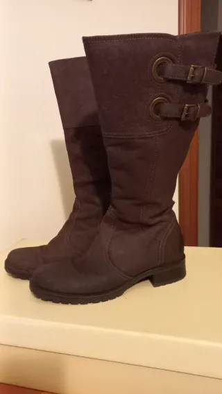 Stivali Marina Seval vera pelle marrone