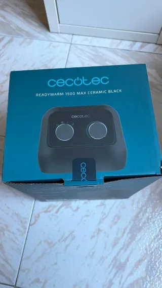 Calefactor Negro y Plateado