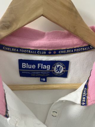 Polo Lacoste Rayas Azul Marino y Blanco