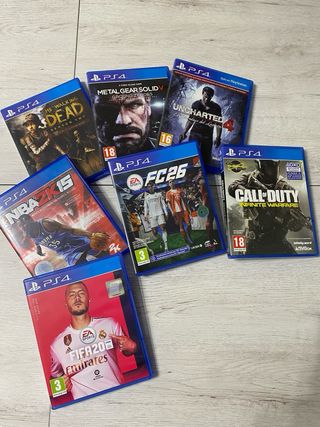 Pack PS4 2 mandos y 7 videojuegos