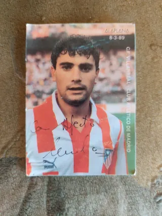 Carta firmada de Manolo Atlético de Madrid 1989