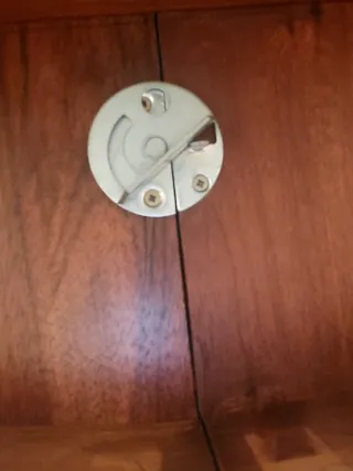 Mesa de caoba redonda  extensible