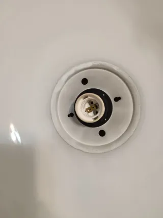 Lampadario vintage vetro opalino decorato