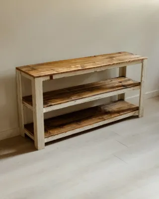 Banco Rústico Madera Hecho a Mano