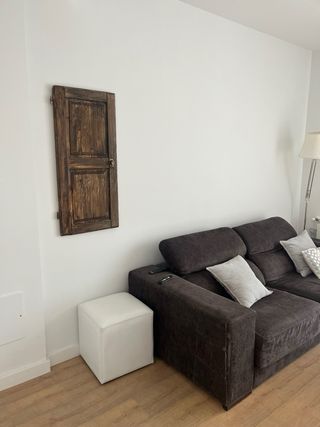 Puerta antigua decorativa madera y metal