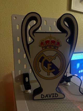 Lámpara Trofeo Real Madrid 3D.