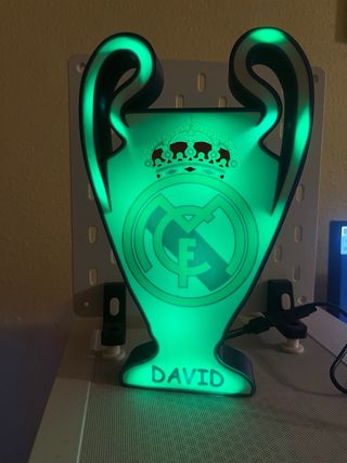Lámpara Trofeo Real Madrid 3D.