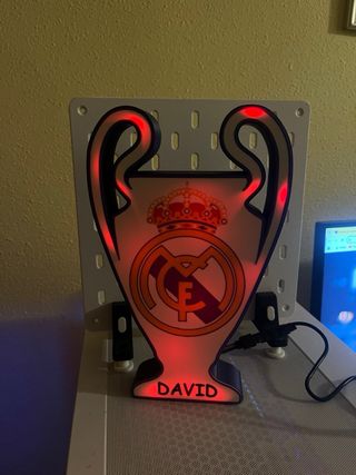 Lámpara Trofeo Real Madrid 3D.