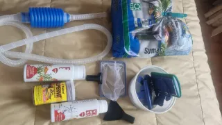 Acuario 60L + Accesorios Accesorios kit de inicia