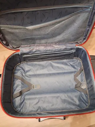 Maleta Sander azul y roja