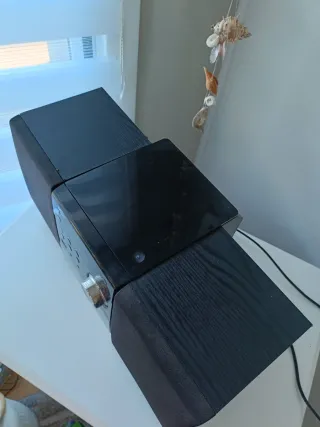 Mini Cadena Musical Philips Negra y Plateada