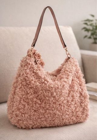 Bolsa grande fofa rosa