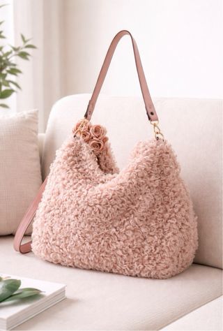 Bolsa grande fofa rosa