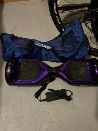 Hoverboard iScooter Morado Cromado + Funda
