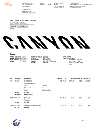 Bicicleta Eléctrica Gravel Canyon Grail ON CF 8