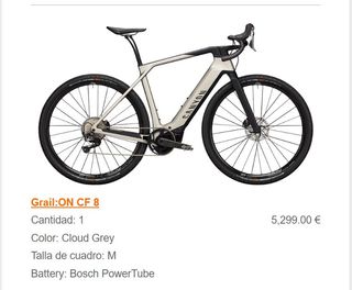 Bicicleta Eléctrica Gravel Canyon Grail ON CF 8