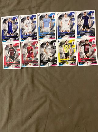 10 Carte Calciatori Topps Champions League 2022/20