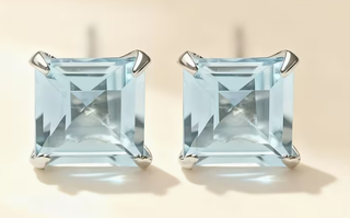 Orecchini Topazio Blu Svizzero Naturale