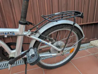 Bicicleta Plegable Plata