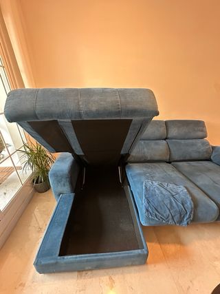 Sofá Cama Chaiselongue con Almacenamiento