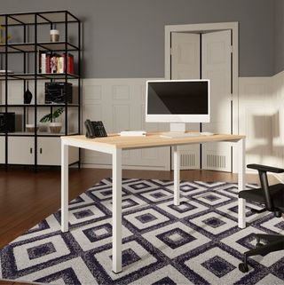 Escritorio LEVIRA 110x70cm Blanco/Roble