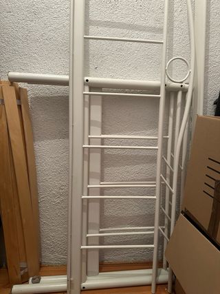 Cabecero cama nido de 90 metal blanco