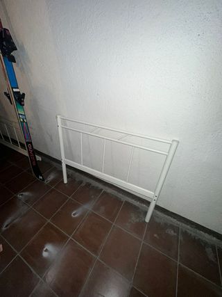 Cabecero cama nido de 90 metal blanco
