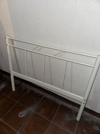 Cabecero cama nido de 90 metal blanco