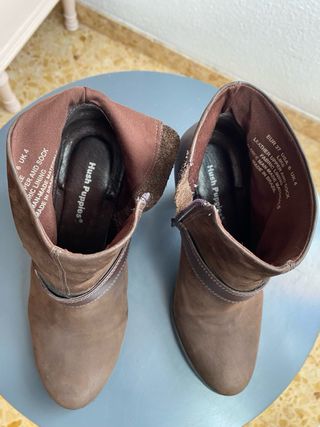 Botines Hush Puppies Piel Marrón Chocolat Talla 37