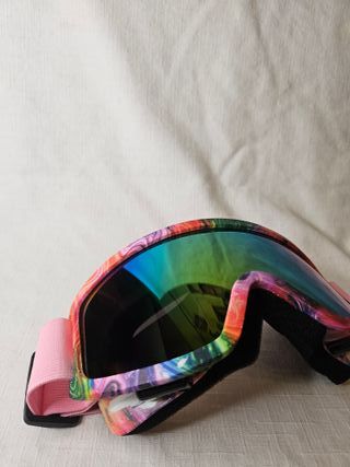 Gafas de esquí multicolor con lente espejada