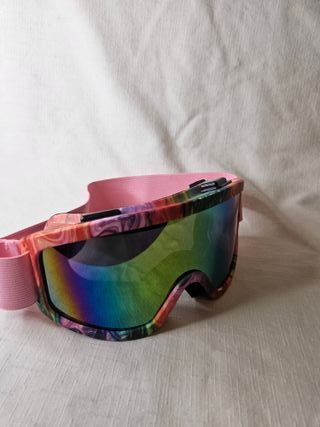 Gafas de esquí multicolor con lente espejada