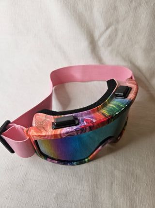 Gafas de esquí multicolor con lente espejada